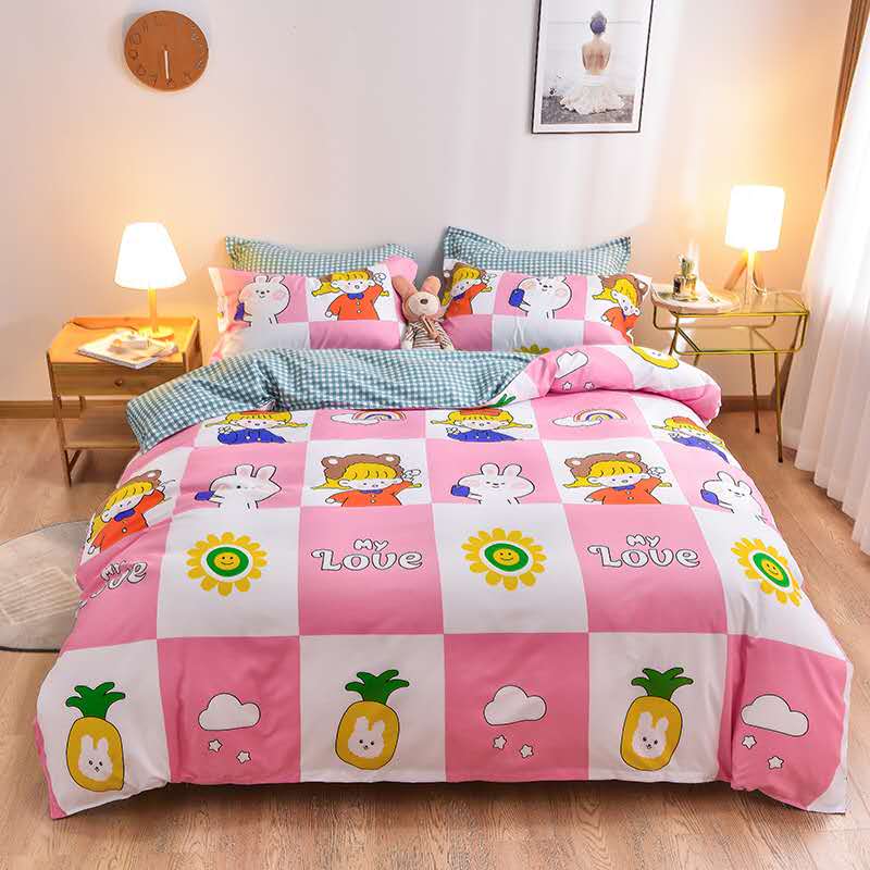 Plant cashmere brushed four-piece set details Picture