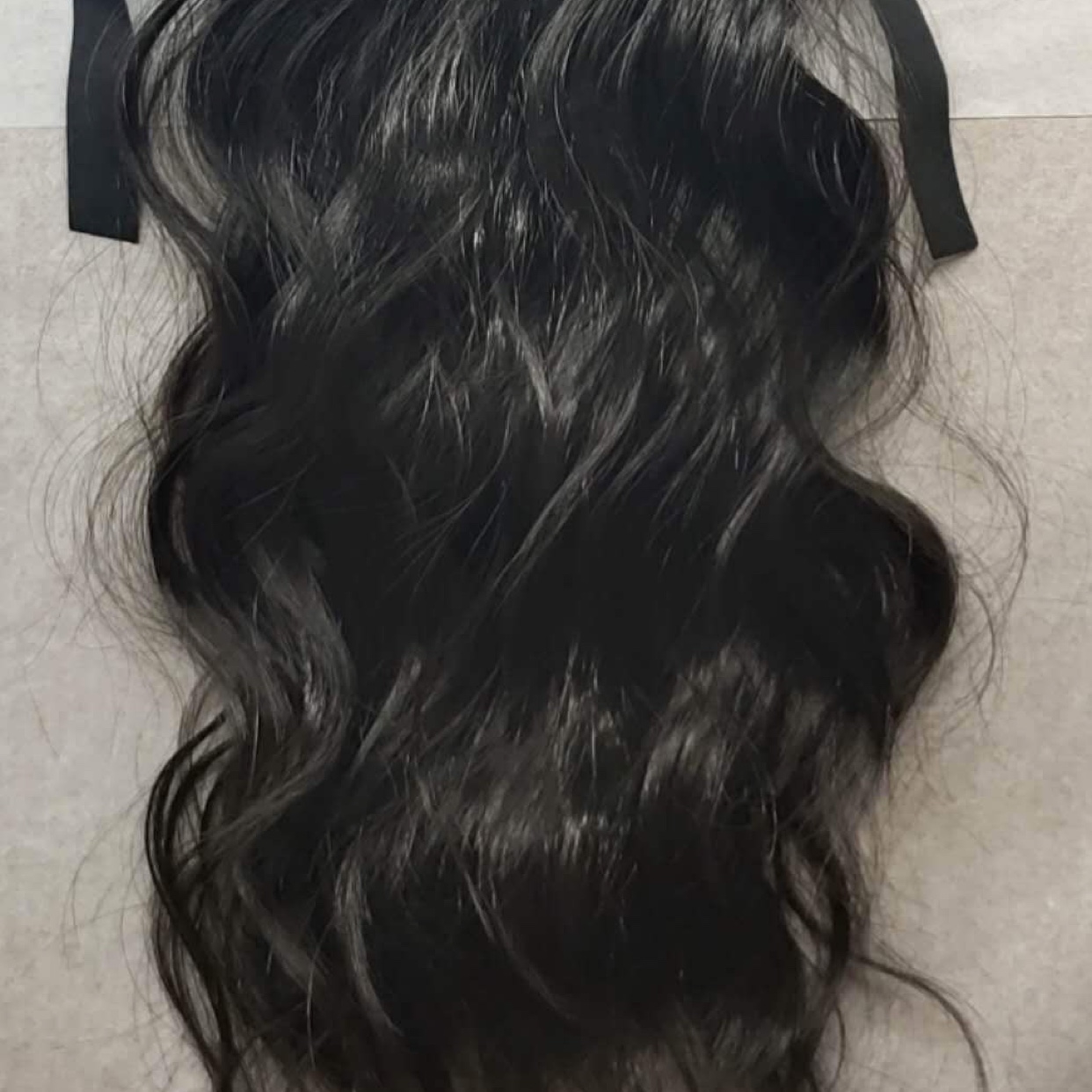 Custom-made and wholesale of ordinary high-temperature silk ponytail bow tie wig for women Specification image