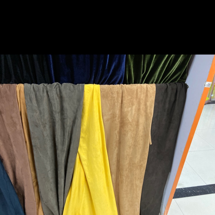Dark brown double-sided suede velvet fabric clothing, handicrafts, decorations, shoes and hats in multiple colors to choose from Specification image