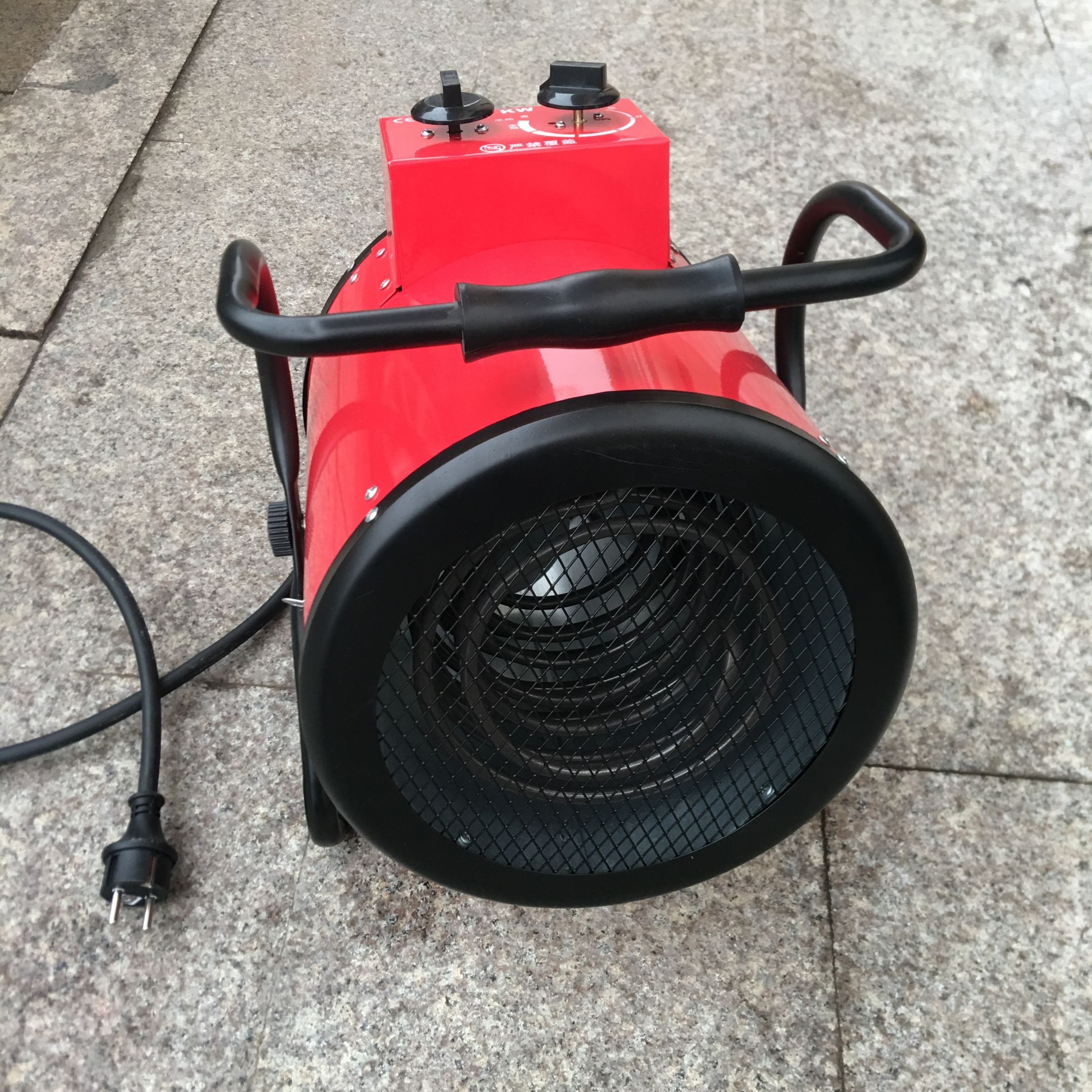 跨境外贸欧标5KW220V工业暖风机大功率取暖器大棚热风机养殖育雏保暖保温设备详情图3