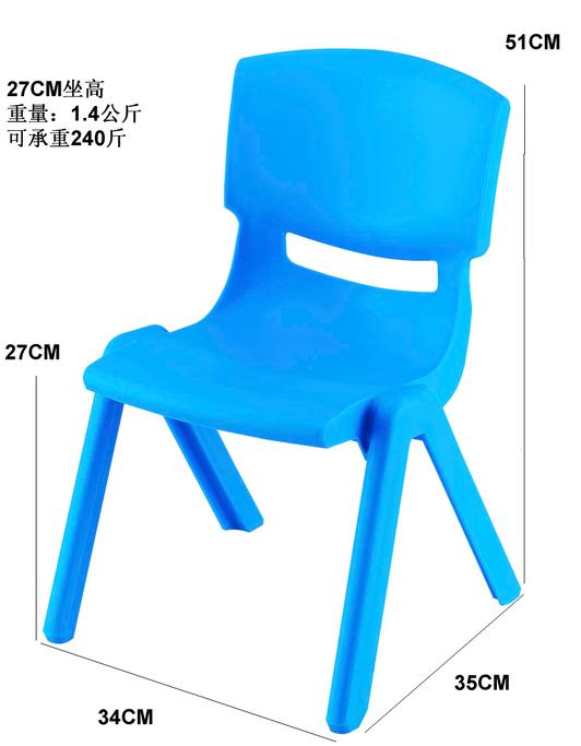 幼儿园椅子加厚塑料儿童靠背坐椅宝宝桌椅小孩凳子家用学生小板凳详情图3
