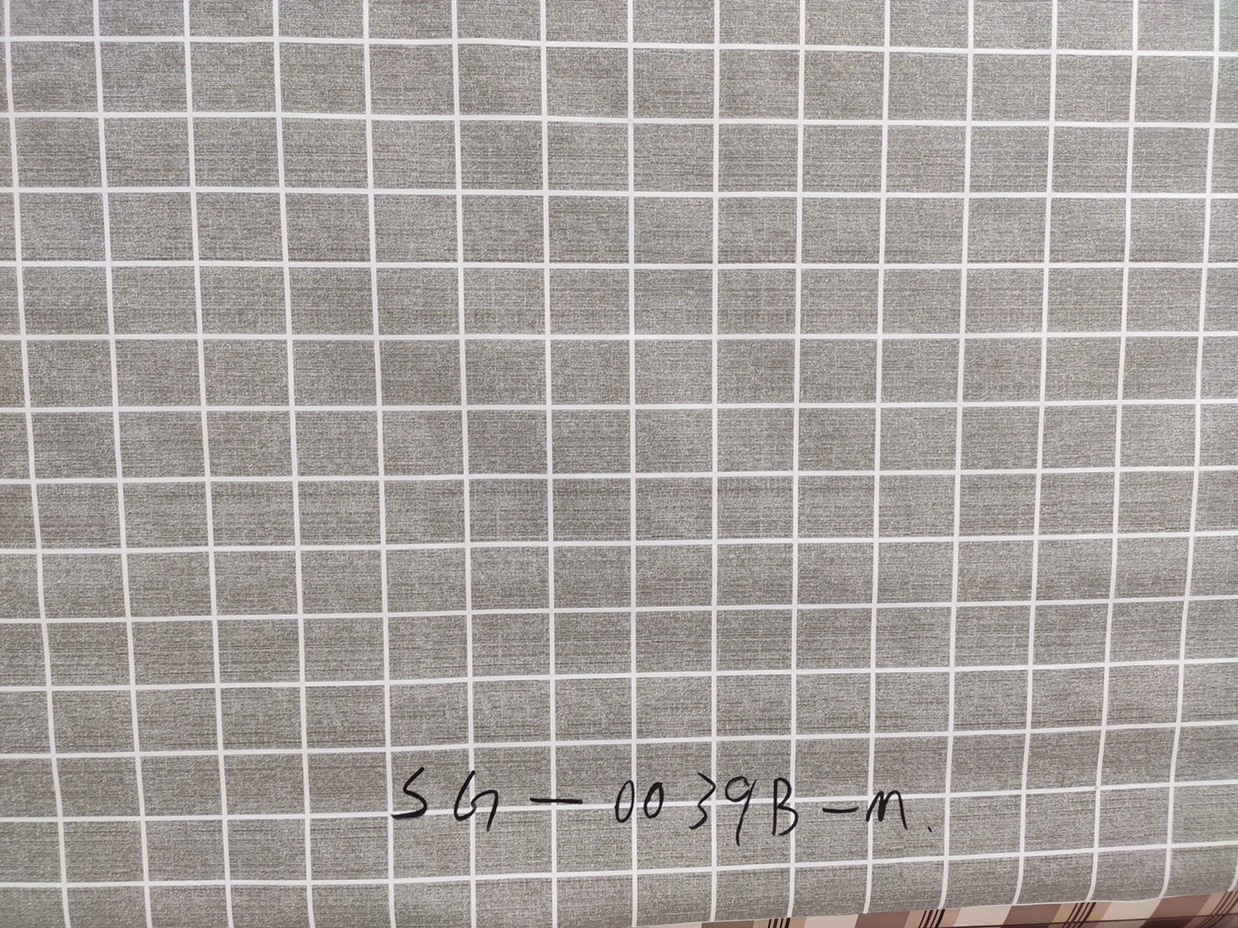 格子桌布细节图