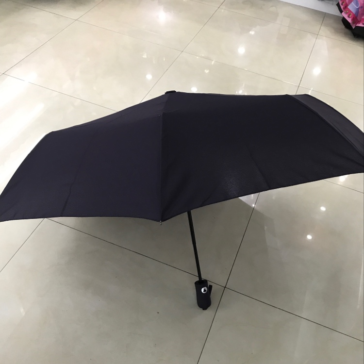 No. 3034B Plain Semi-Automatic Triple Folding Umbrella details Picture