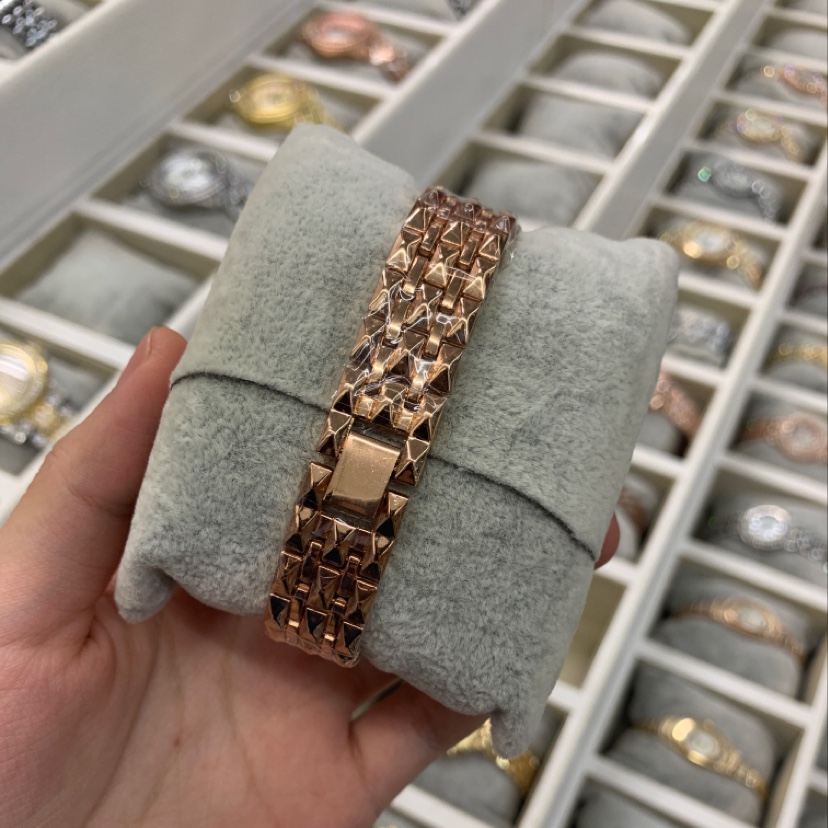 女士玫瑰金手表多色男女同款细节图