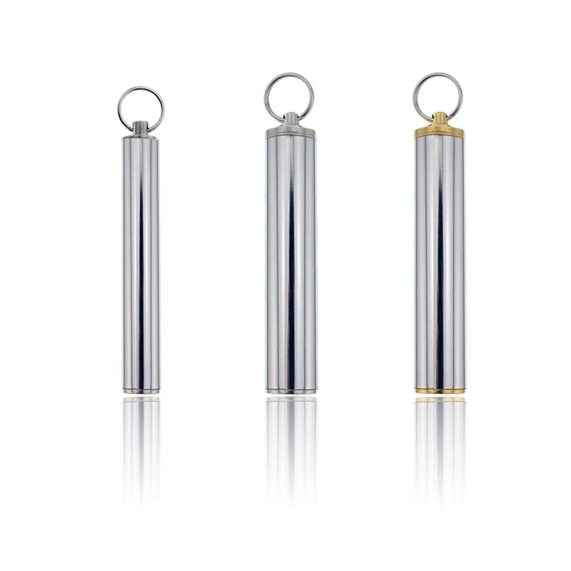 Portable, thickened, full stainless steel receptacle for hand sewing needles and toothpicks