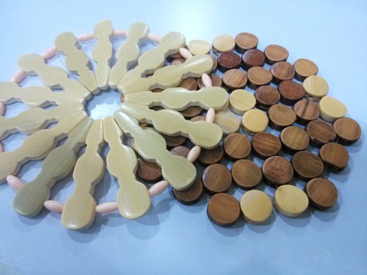 厂家直销 低价供应 竹木制隔热垫 锅垫 餐垫细节图