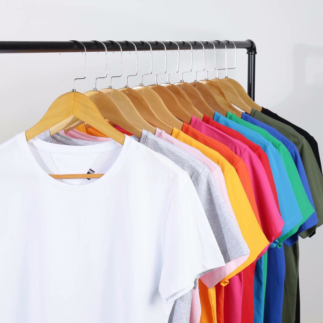 厂家直销纯棉圆领短袖T恤班服定制团队活动文化衫定做广告衫印字 https://m产品图