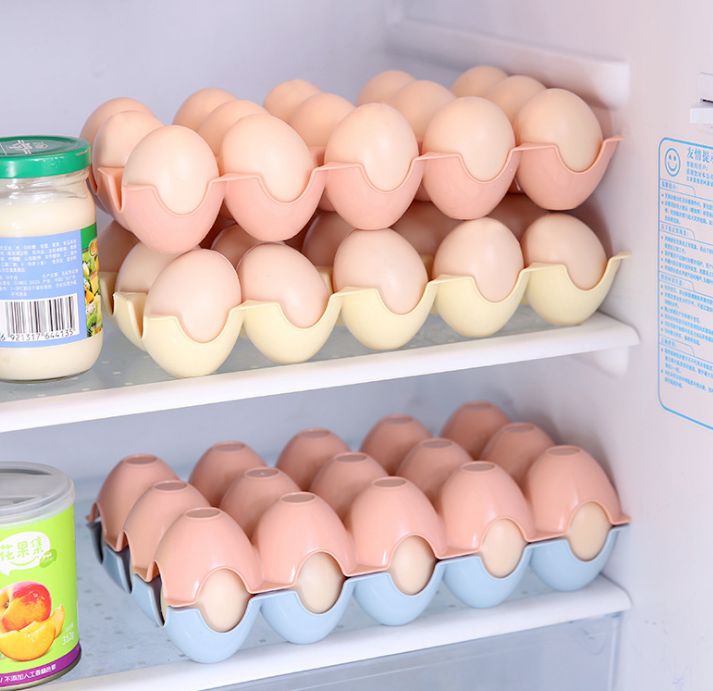 35823 caja de almacenamiento de huevos de plástico kitchen freezer caja de huevo inquebrable Item Picture