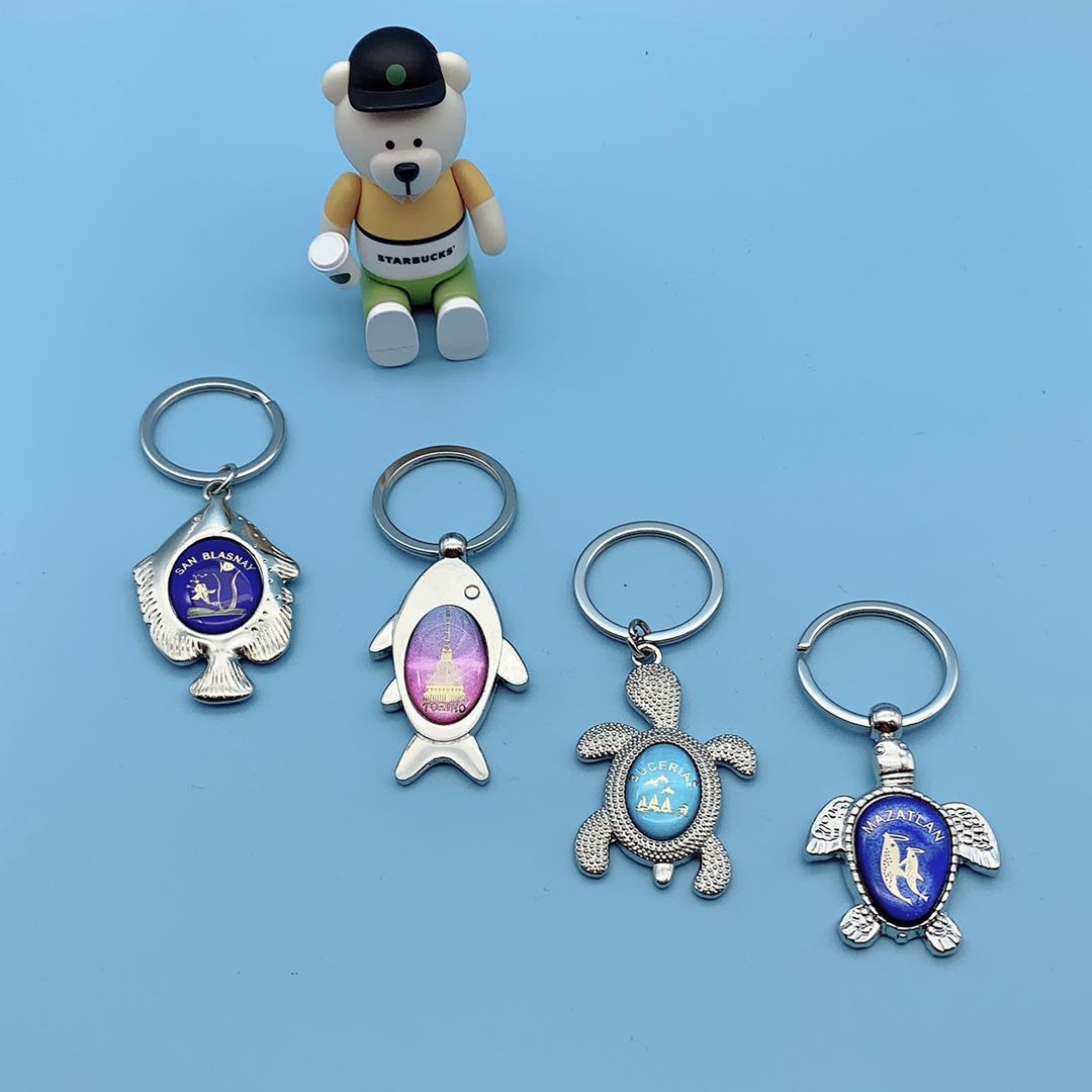 Turtle sea fish 🐠CD pattern keychain Item Picture