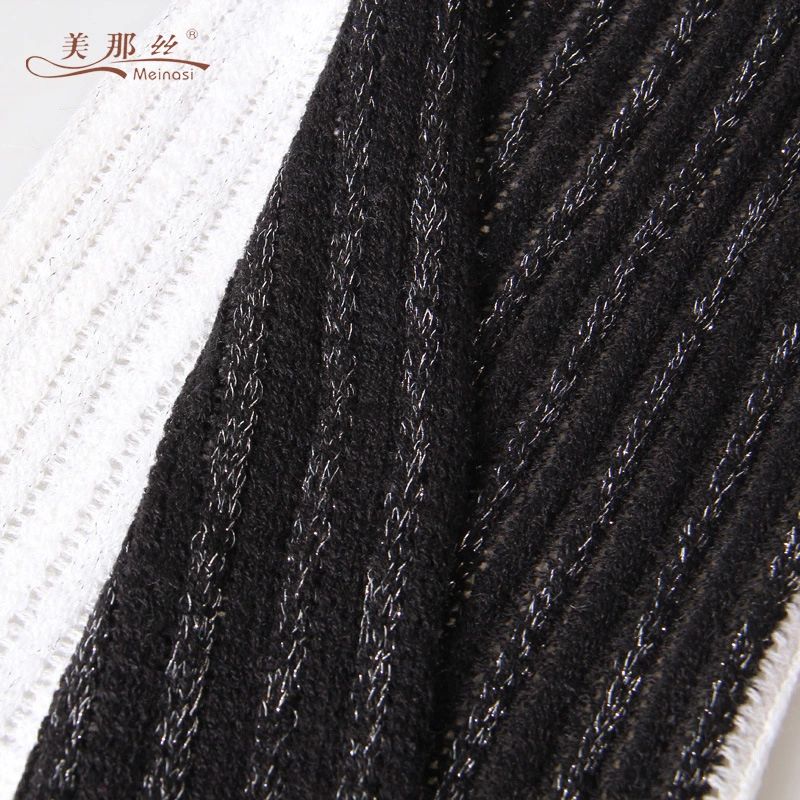 Menas Silk 2020 New Unisens Color Matching Autumn And Winter Warm Scarf Warm Lengthened Specification drawing