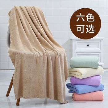 酒店加厚加大浴巾成人男女家用全纯棉吸水速干不掉毛珊瑚绒浴巾
