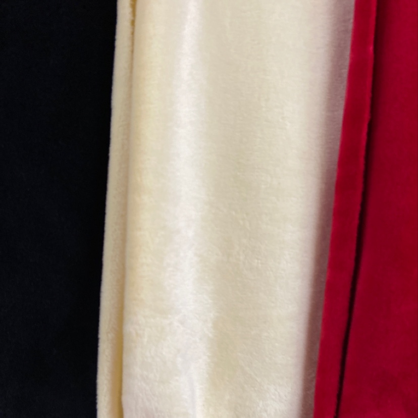 Beige elastic snowflake fleece fabric clothing, handicrafts, decorations, shoes and hats are available in a variety of colors Specification image