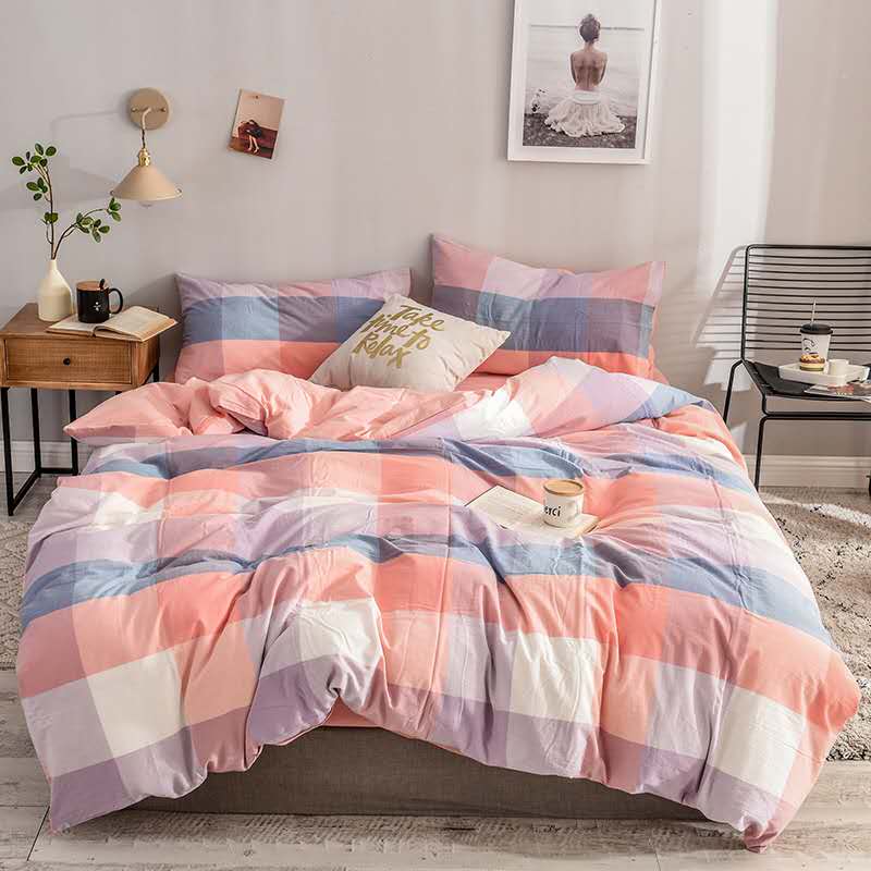 Yarn-Dyed All Cotton Washed Cotton Four-Piece Set Item Picture