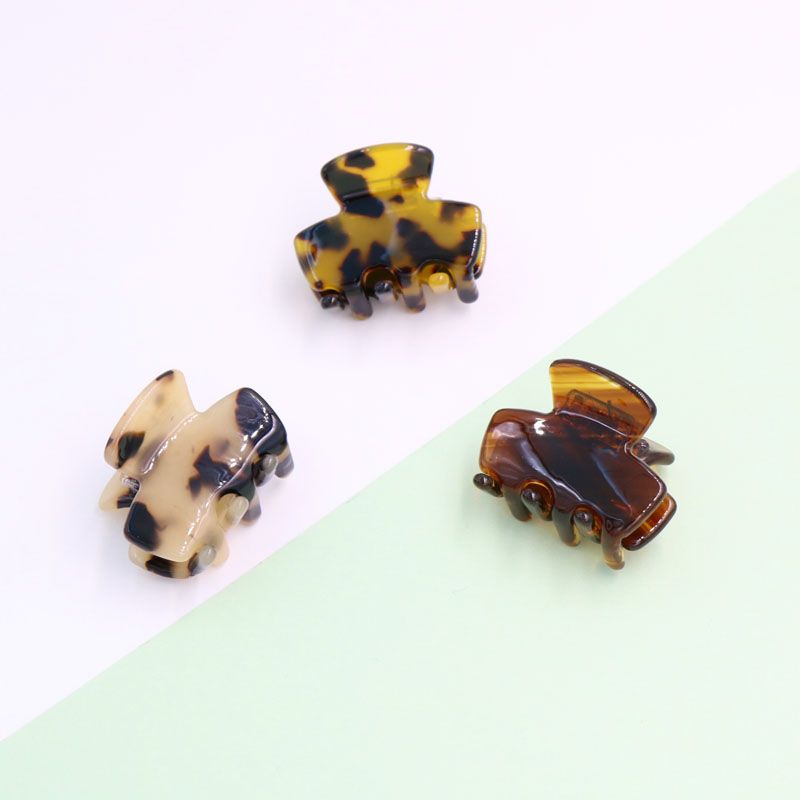 Japanese Acetic Acid Hair Grab Leopard Print Grab Horsetail Cute Top Clip Edge Clip Hair Accessories Wholesale undefined
