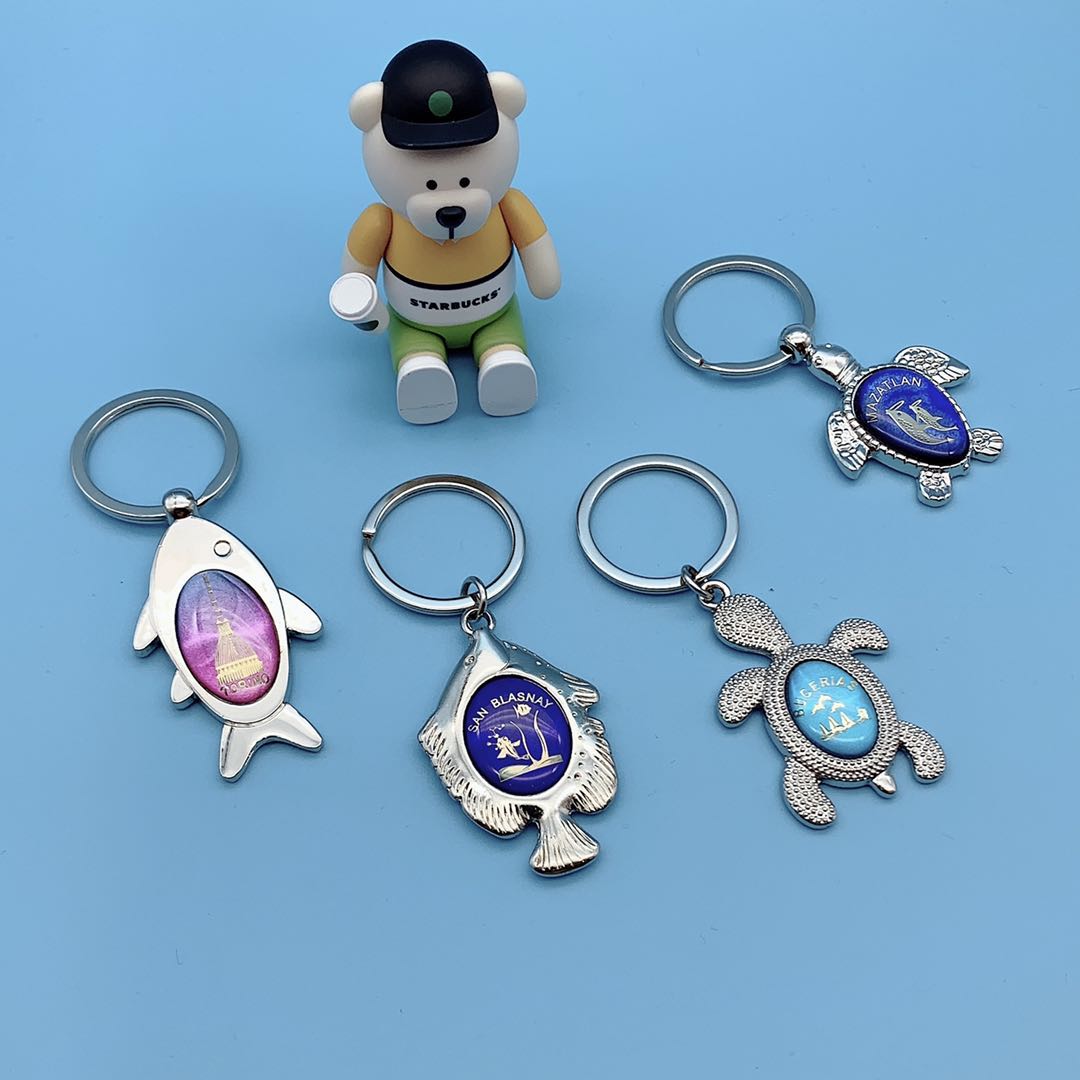 Turtle sea fish 🐠CD pattern keychain