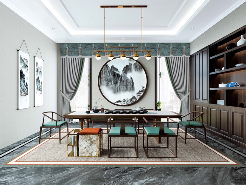 New products are sold directly by the manufacturer and available for wholesale. [Haina] Elegant Chinese trend ~ Ink-wash landscape and river