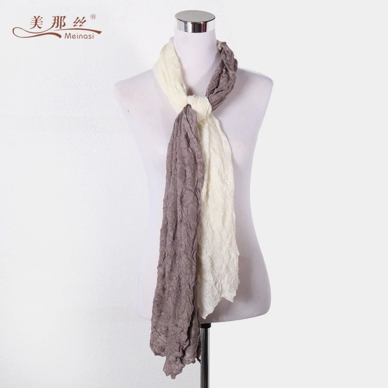 2020 Menas Silk Winter Hot Selling New Scarf Wrinkle Warm All Knitted Ladies Scarf Manufacturers Direct Sales details Picture