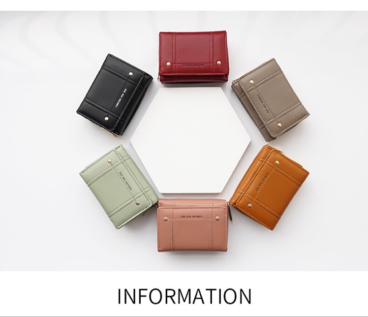 New fashion lady's wallet Japan and South Korea cute little fresh three fold wallet mini zero purse hand bag thumbnail
