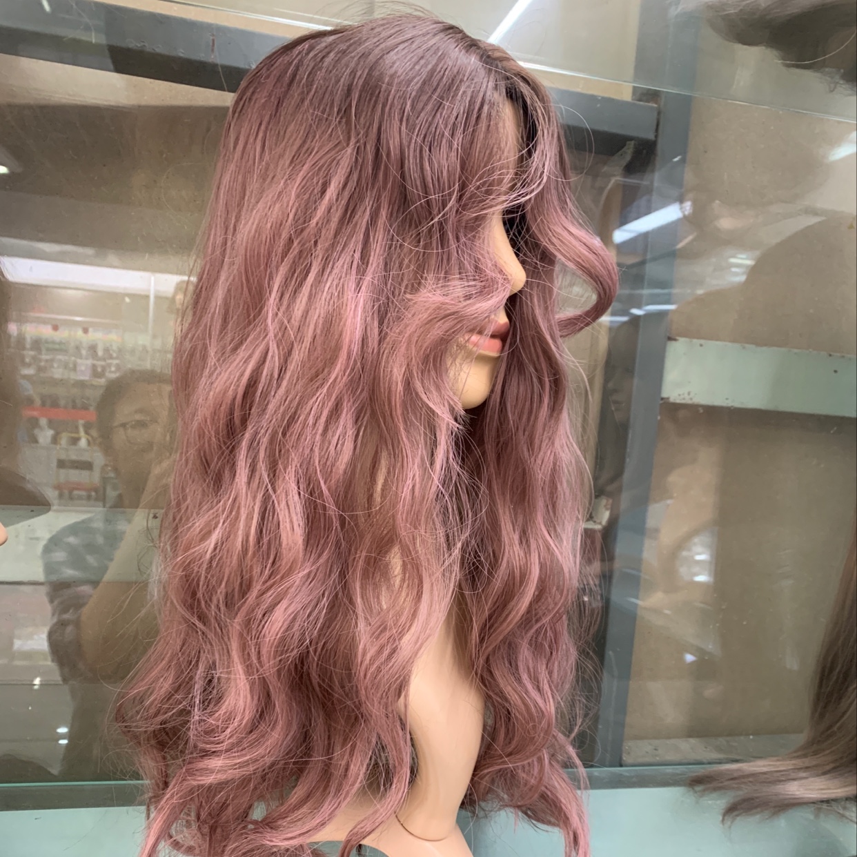 Custom-made and wholesale rose net matte high-temperature silk long roll wig covers Specification image