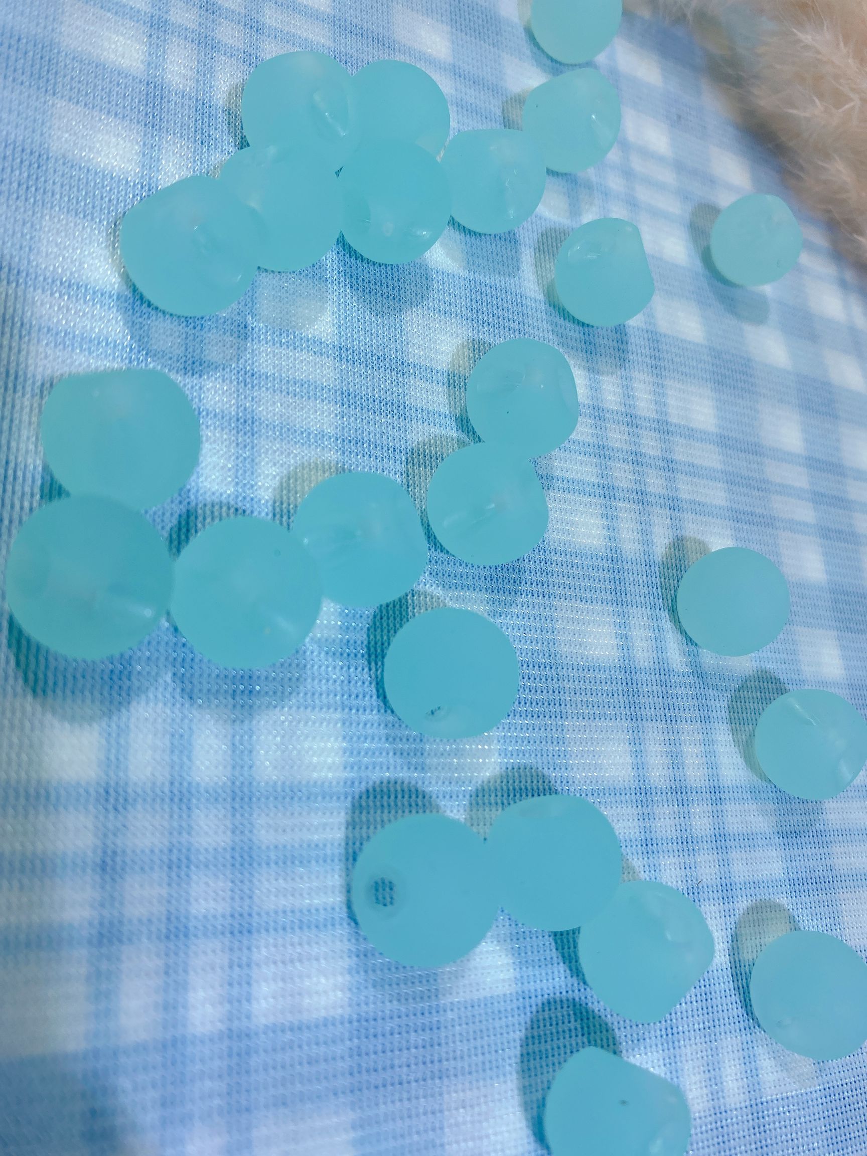 Acrílico agujero parcial gelatina goma niños cabeza cuerda accesorios accesorios detail image 6