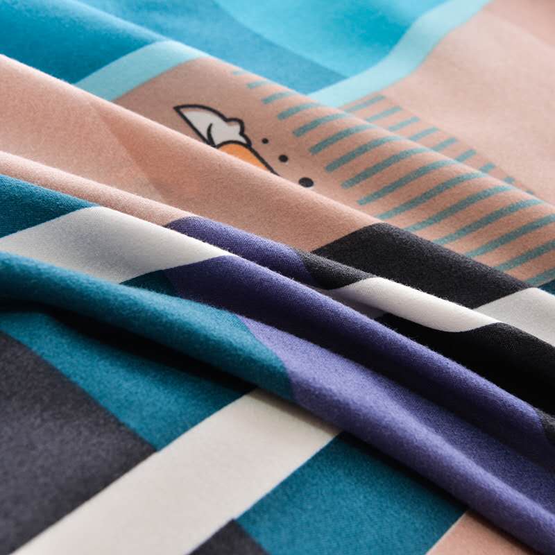 Plant cashmere brushed four-piece set detail image 1