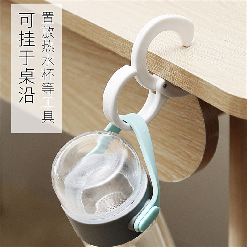 日本SJIAYP多功能卡位式S型挂钩圆杆衣柜衣物塑料挂钩防风卡位细节图