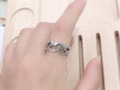 A retro Thai silver ring with an open tone, the same style of ring, versatile and personalized Xinmingyang jewelry Specification image