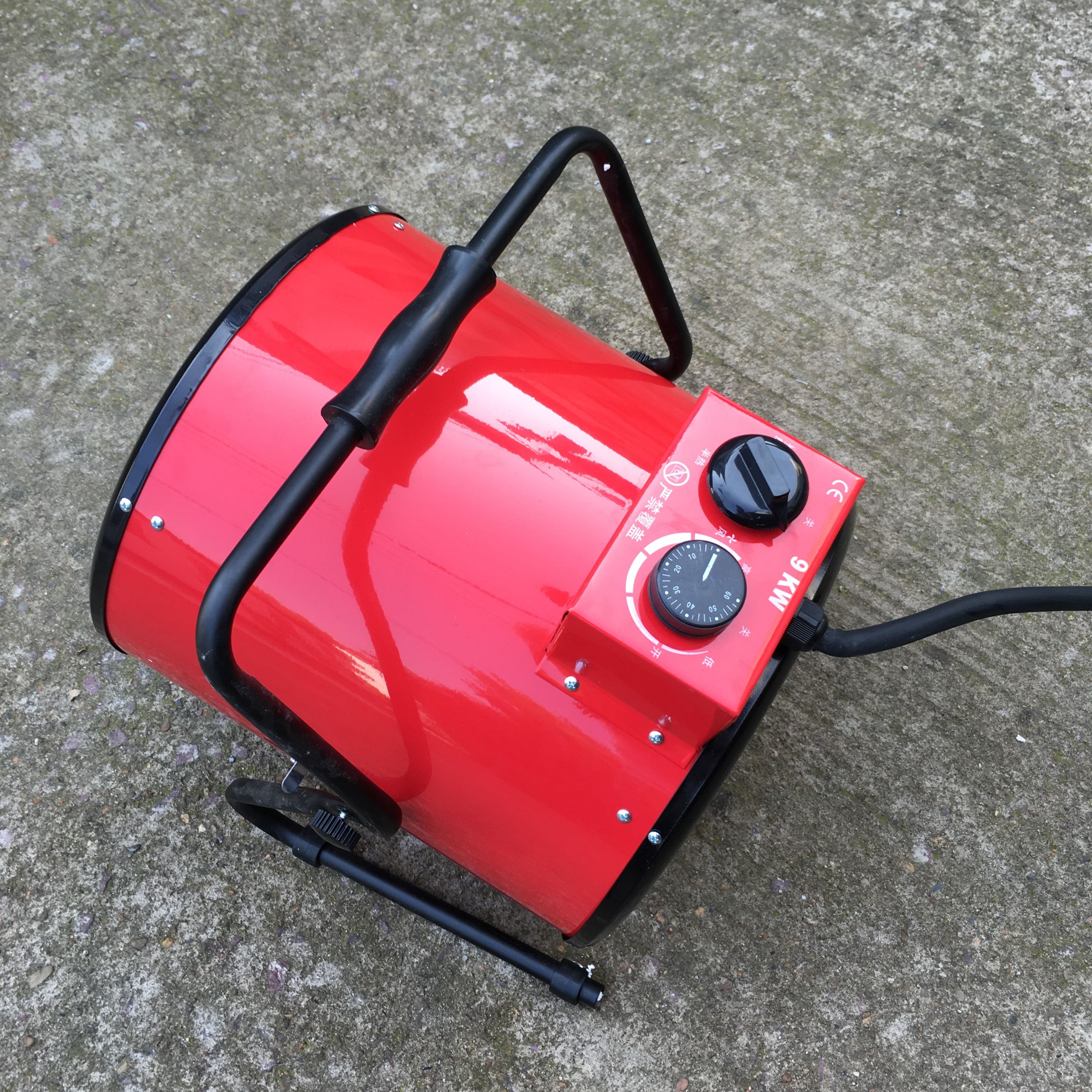 跨境 外贸 9KW380V 三相电 大功率工业暖风机 取暖器 烘干机 加热器 热风炮 英文包装详情3