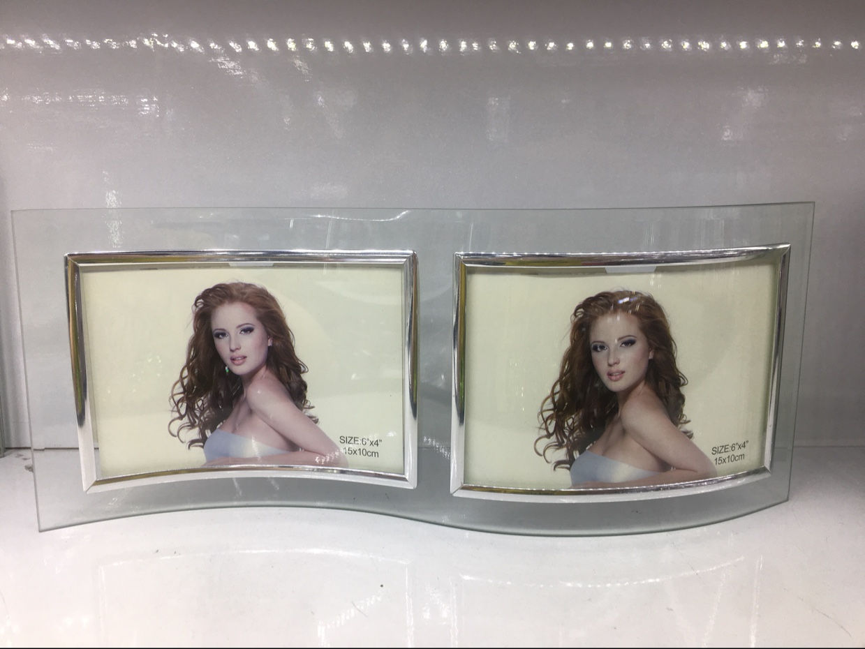 东航工艺摆件礼品礼物东航工艺摆件礼品礼物玻璃相框家居装饰13×18CM-2P-B