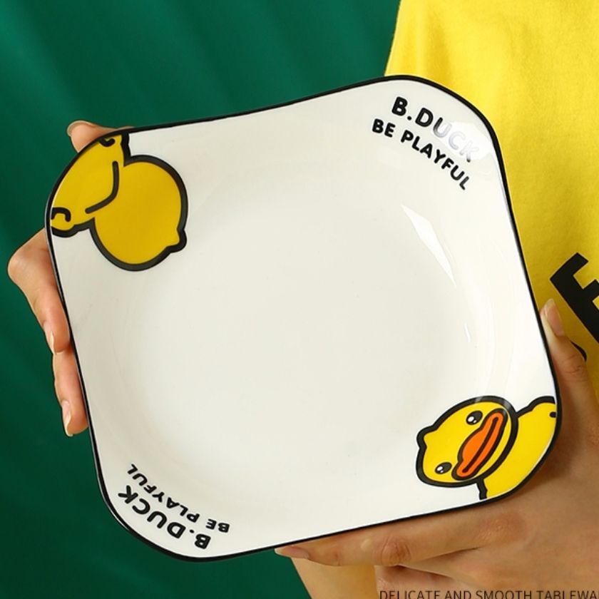 B.Duck Yellow Duck Bowl, Plate and Floating duck freely combined home ceramic popular tableware officially authorized Application Scenario