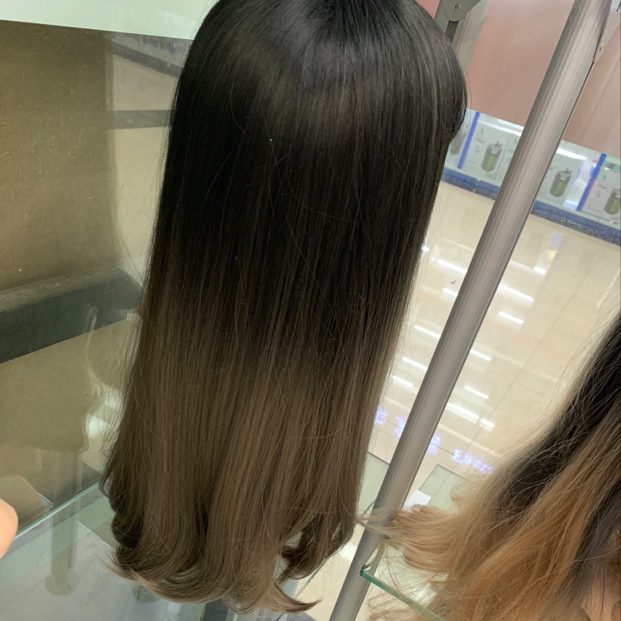 Rose net matte high-temperature silk upper section dyed black wig cover, chemical fiber silk simulation wig for women, custom-made and wholesale Specification image