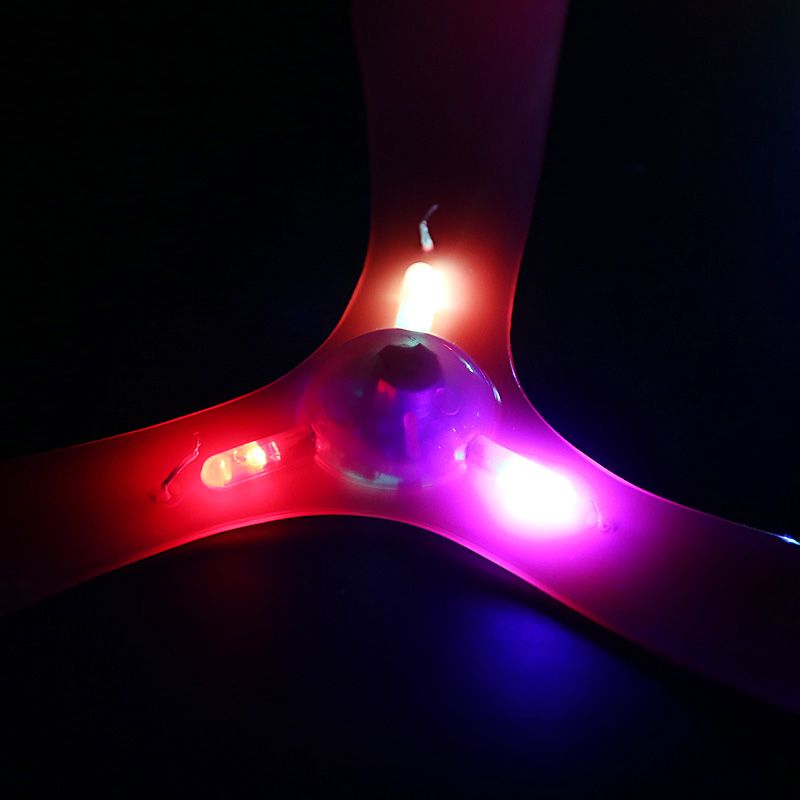 Creative children's outdoor interactive triangle darts, boomerangs, Yiwu children's luminous toys, street stall supply, free shipping Specification image