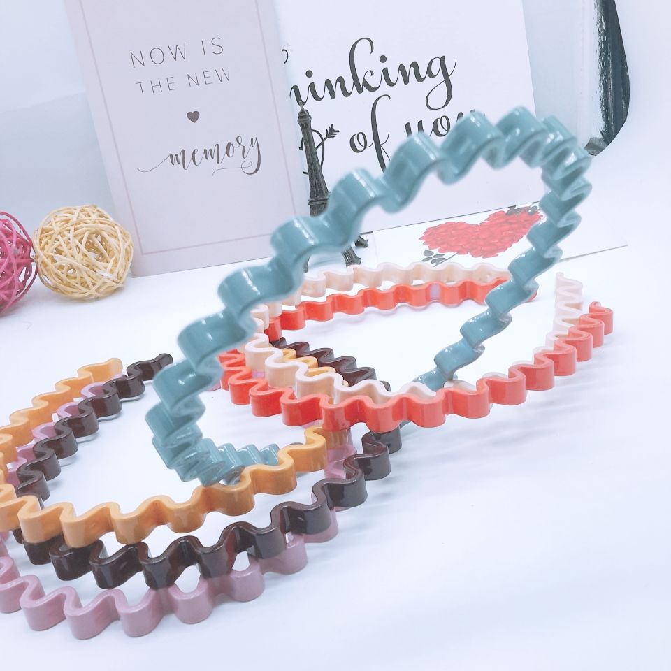 Summer new net red female little fresh Morandi square flat headband sweet handmade headband hair accessories Application Scenario
