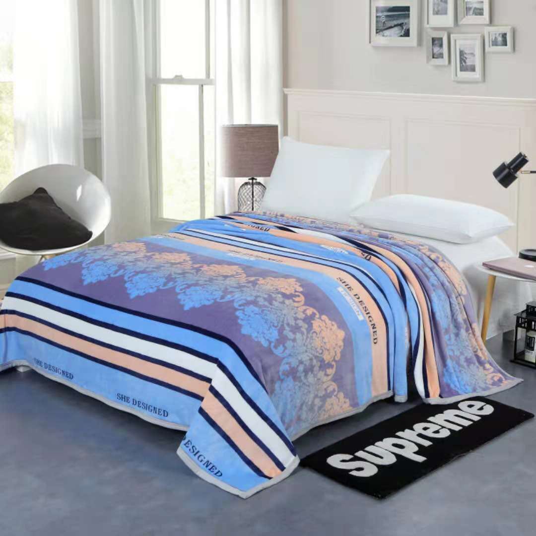 Printed Flannel Blanket Fleece Cover Blanket Sheet details Picture