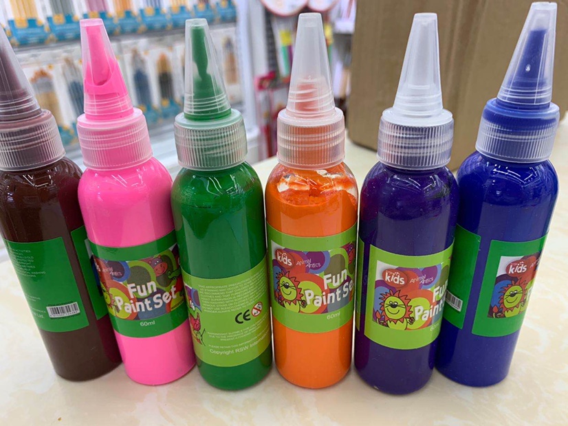 60 ml finger paint, gouache paint, watercolor paint
