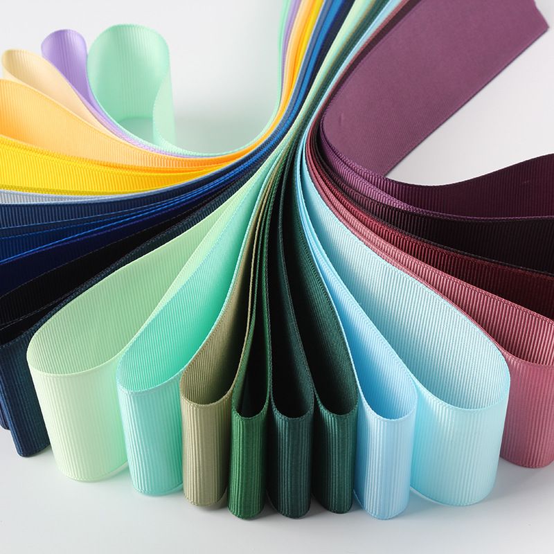 Dingxin webbing 1.0CM double-sided ribbed ribbon with colorful ribbon handmade bow DIY hair accessories garment accessories ribbon thumbnail