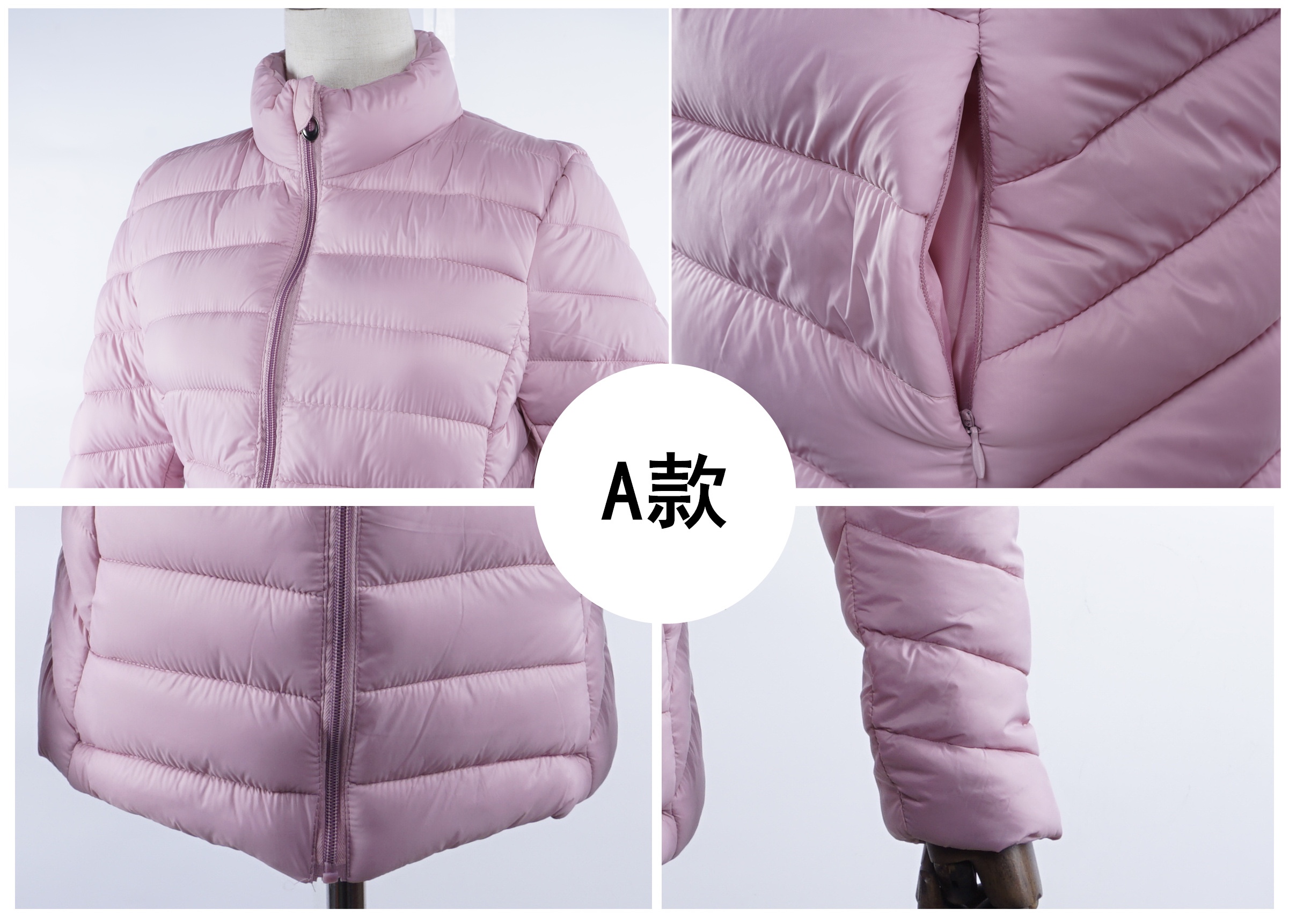 反季特价韩版羽绒棉服修身女棉衣短款秋冬立领薄棉袄详情图7