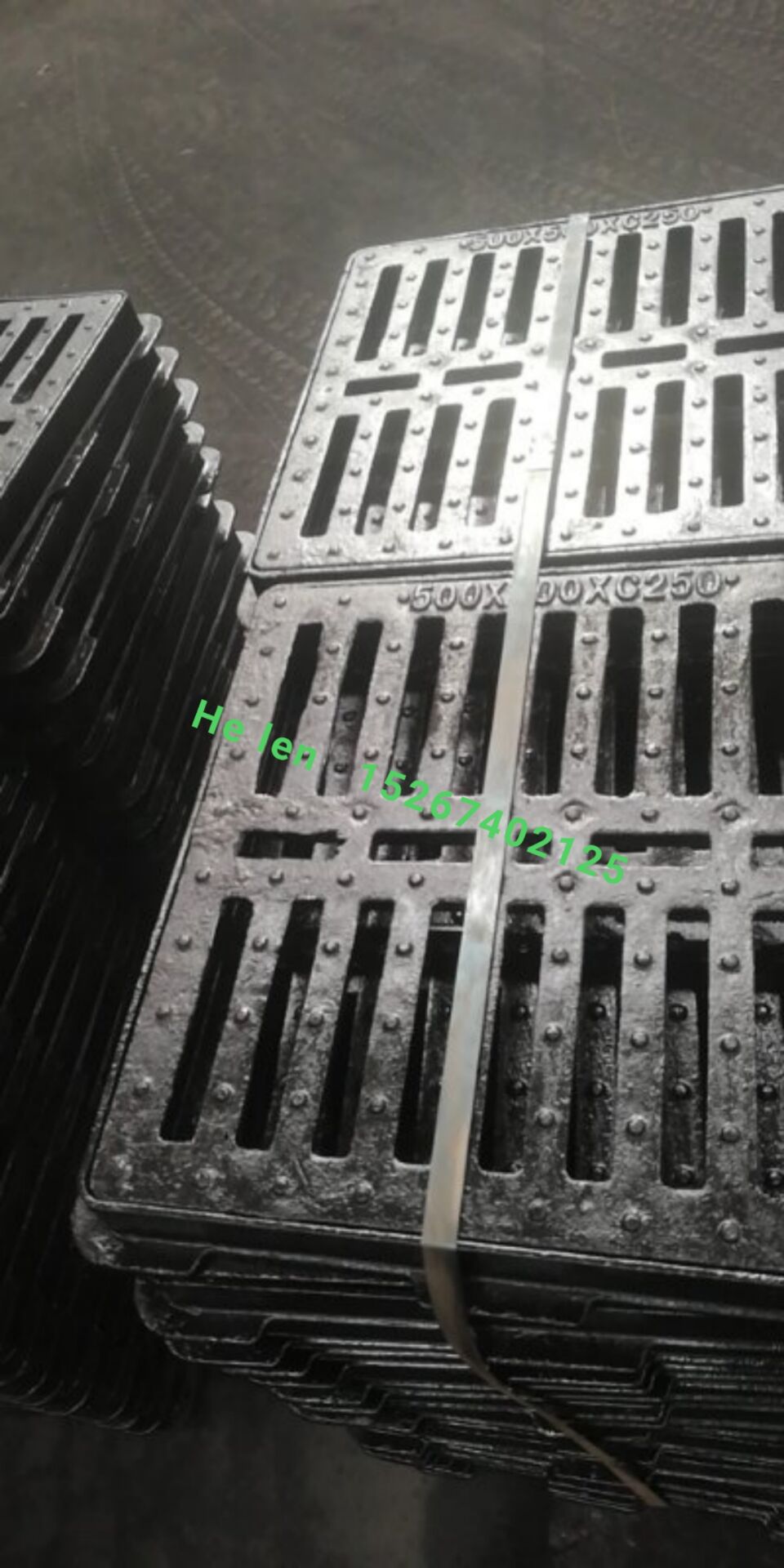 Iron manhole cover composite manhole cover manhole cover drainage manhole cover spherical ink manhole cover 60*60 thumbnail