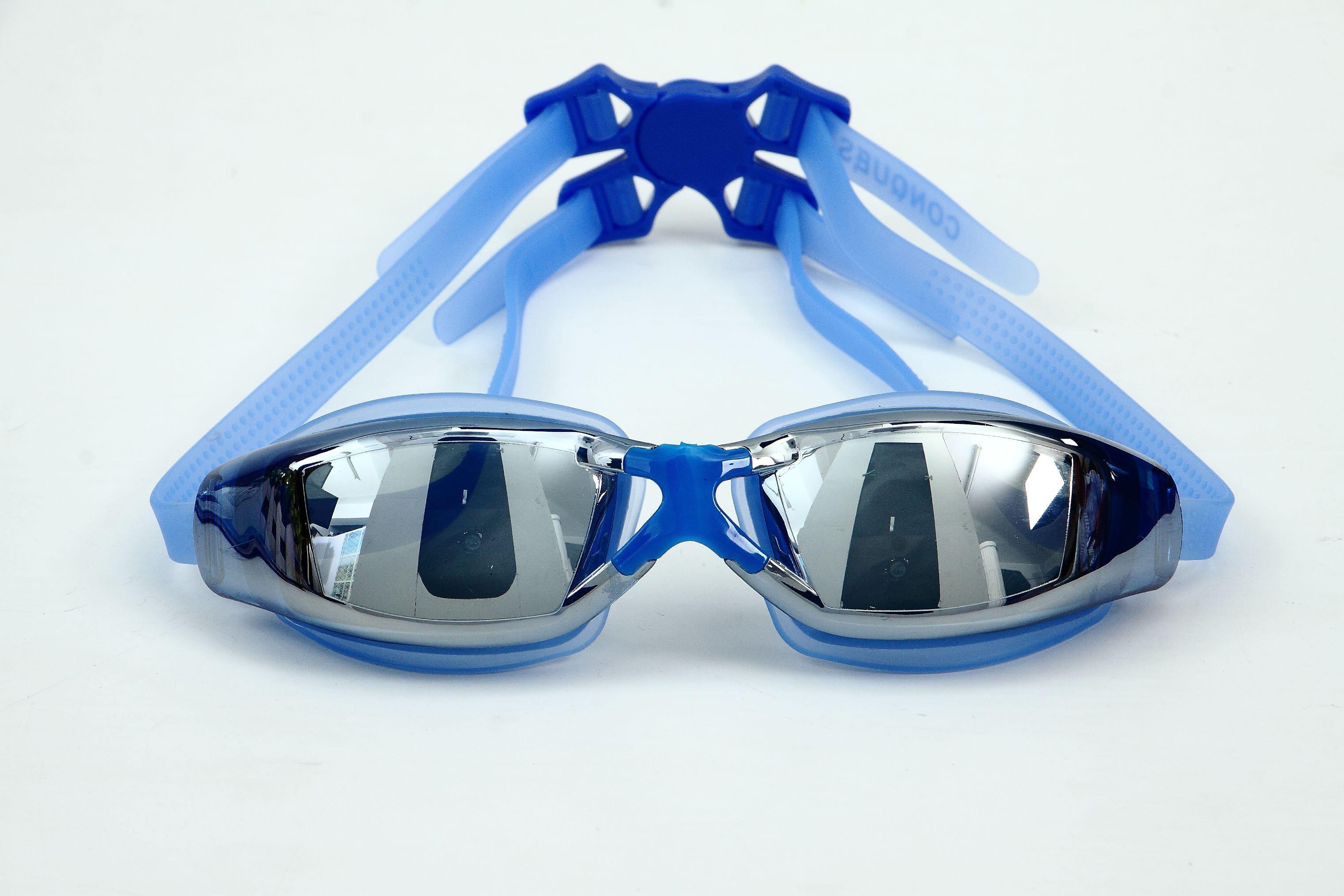 Boru genuine quality swimming goggles anti-fog swimming goggles electroplated with enhanced BL9011M swimming goggles in blue