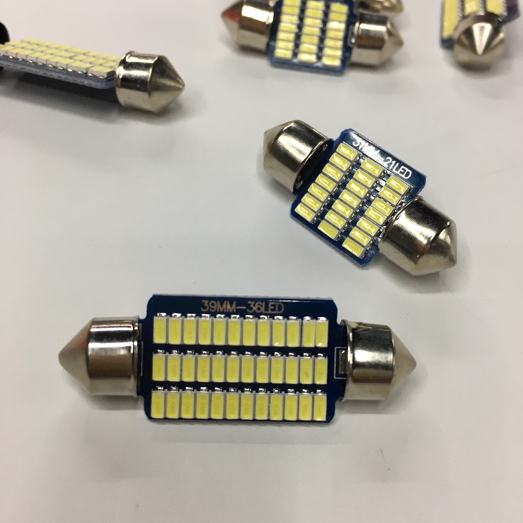 Car LED double tip light bulb