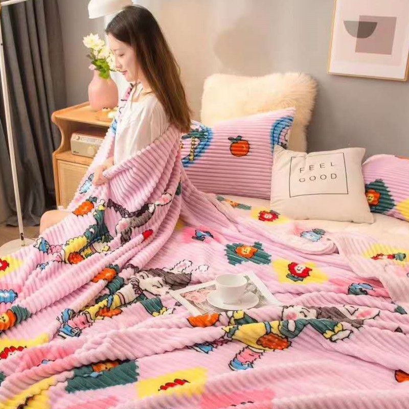 单层毛毯被子魔法绒毯子绒床单人宿舍盖毯夏季珊瑚绒空调午睡毯详情图4