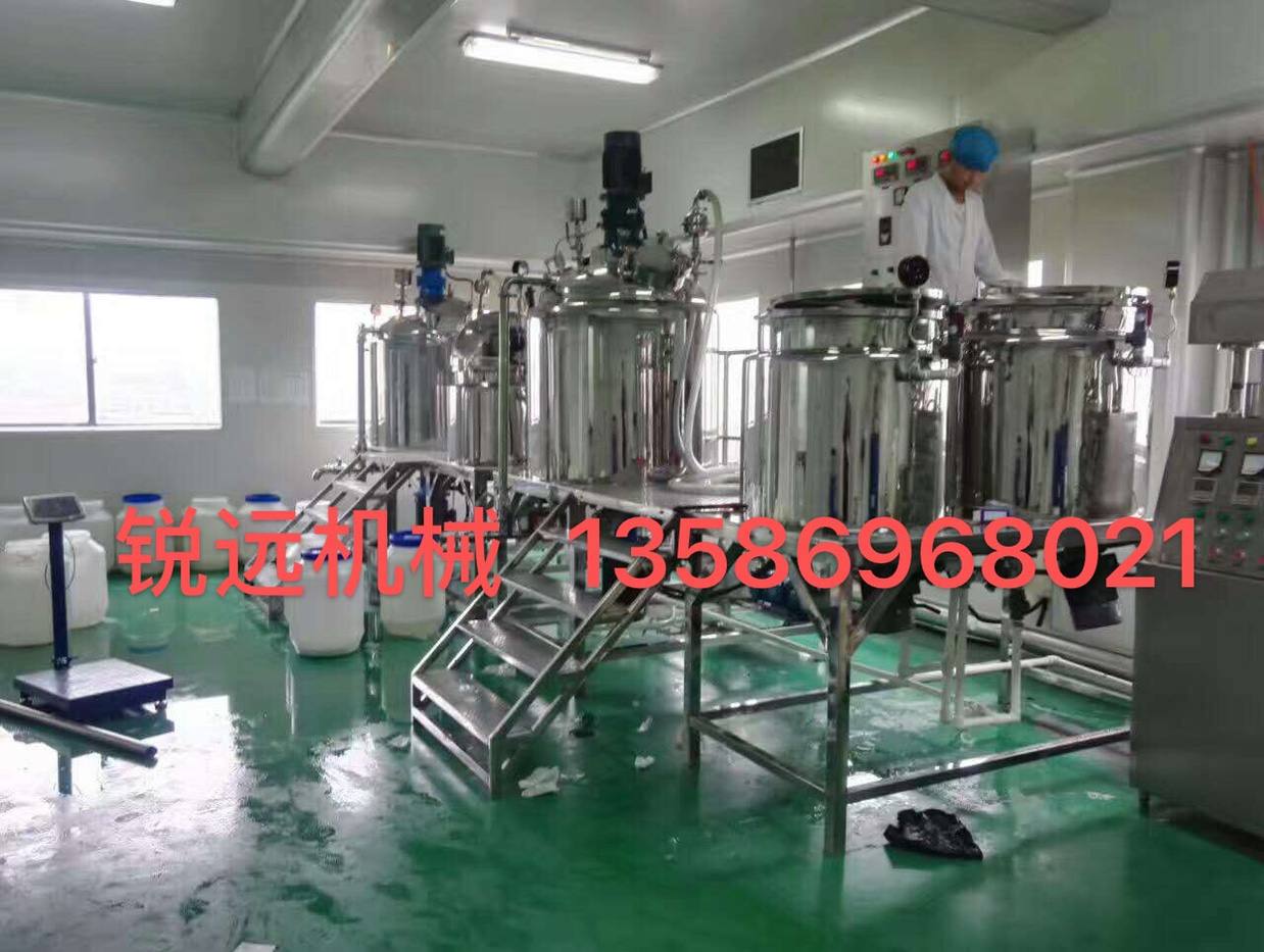 The 100L lifting vacuum homogenizing heating and stirring pot mixer is highly efficient in processing Item Picture