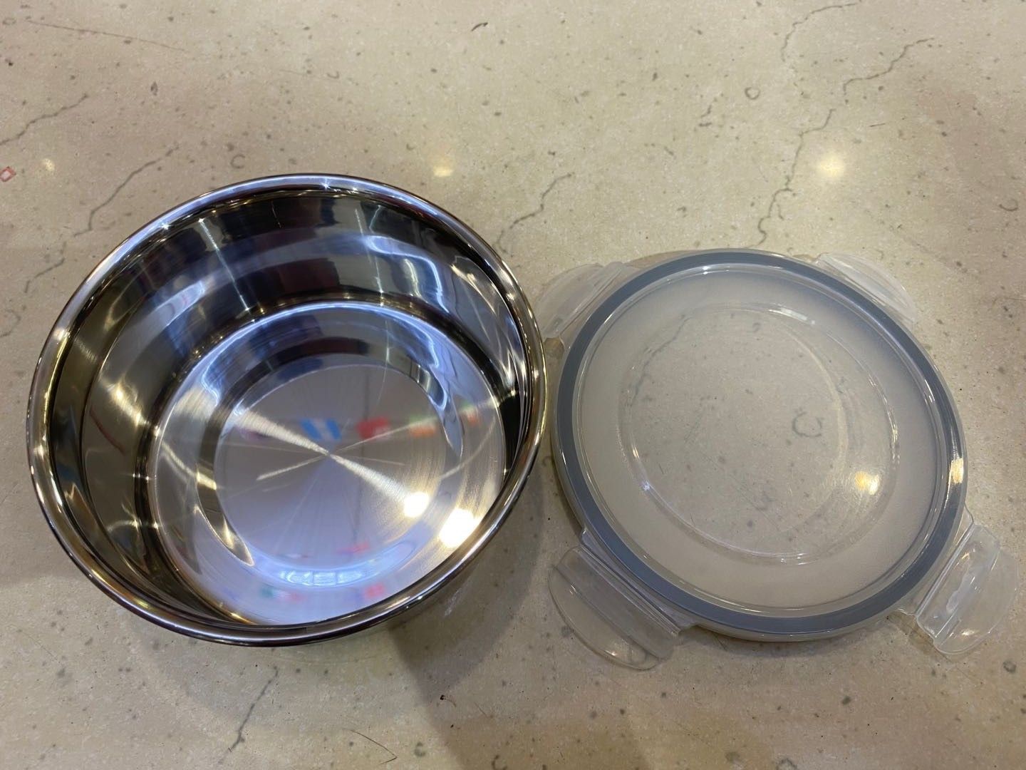 Three-piece round insulated box lunch box, office worker and college student meal box Specification image