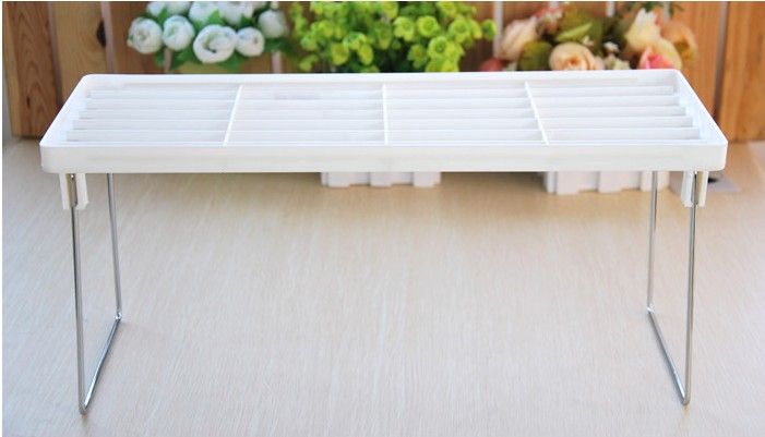 Kitchen plastic storage rack, folding storage rack, shelving rack, dish rack Specification image