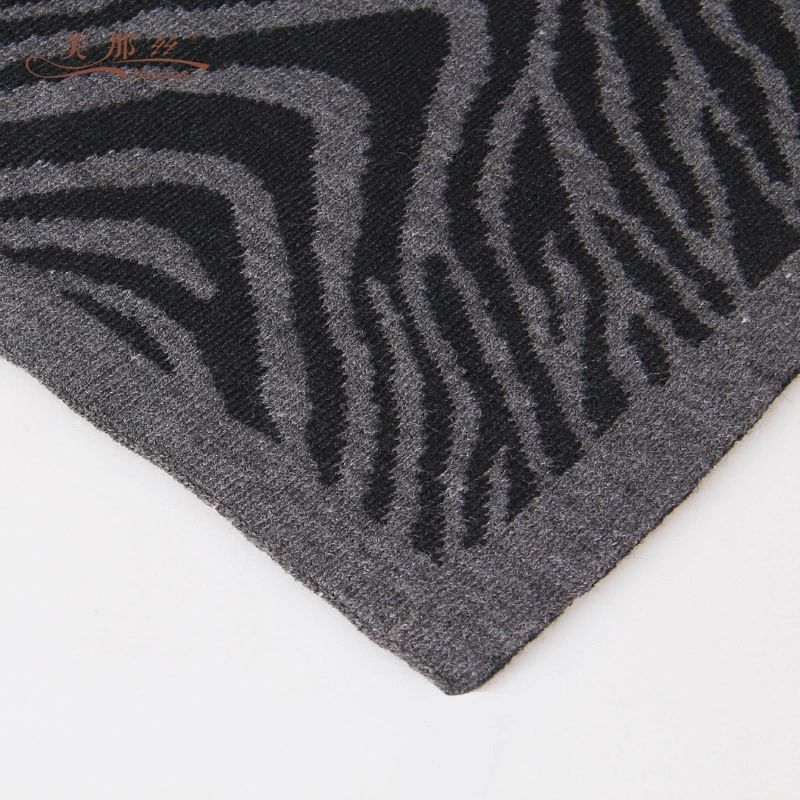 2020 Europe And The United States Hot Autumn And Winter New Men's Scarf Warm Knit Leopard Scarf Factory Direct Sales details Picture