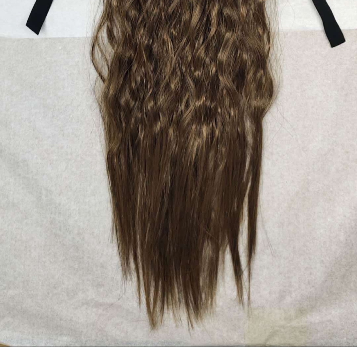 Custom-made and wholesale of ordinary high-temperature silk wigs, ponytail ties, synthetic fiber silk wigs, large bow wigs, and ponytails Specification image