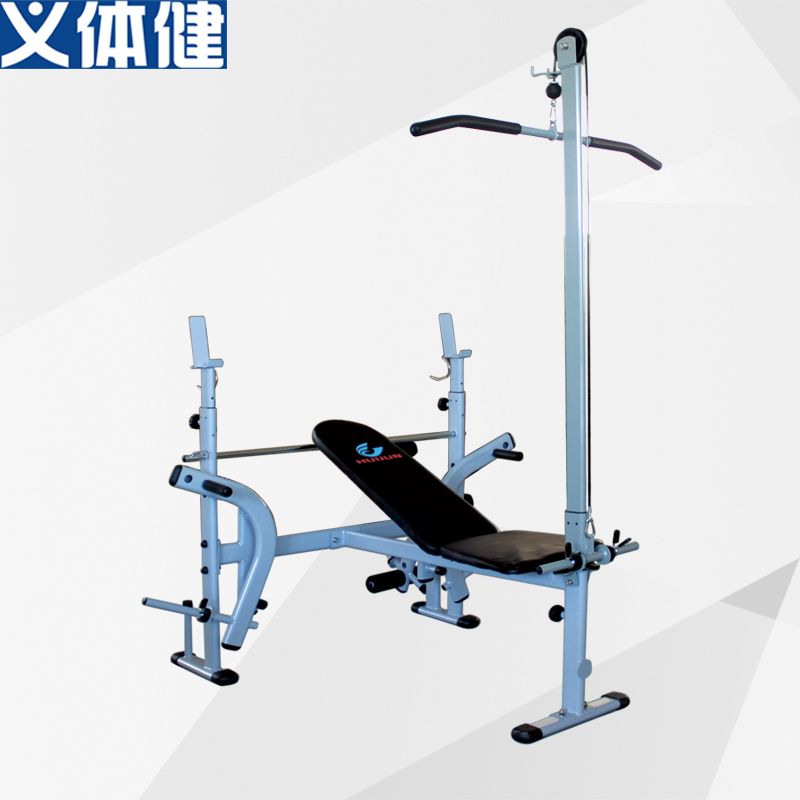 Hj-b239 Military prosthetic fitness weight-lifting bed with high pull multi-functional bench press dumbbell bench