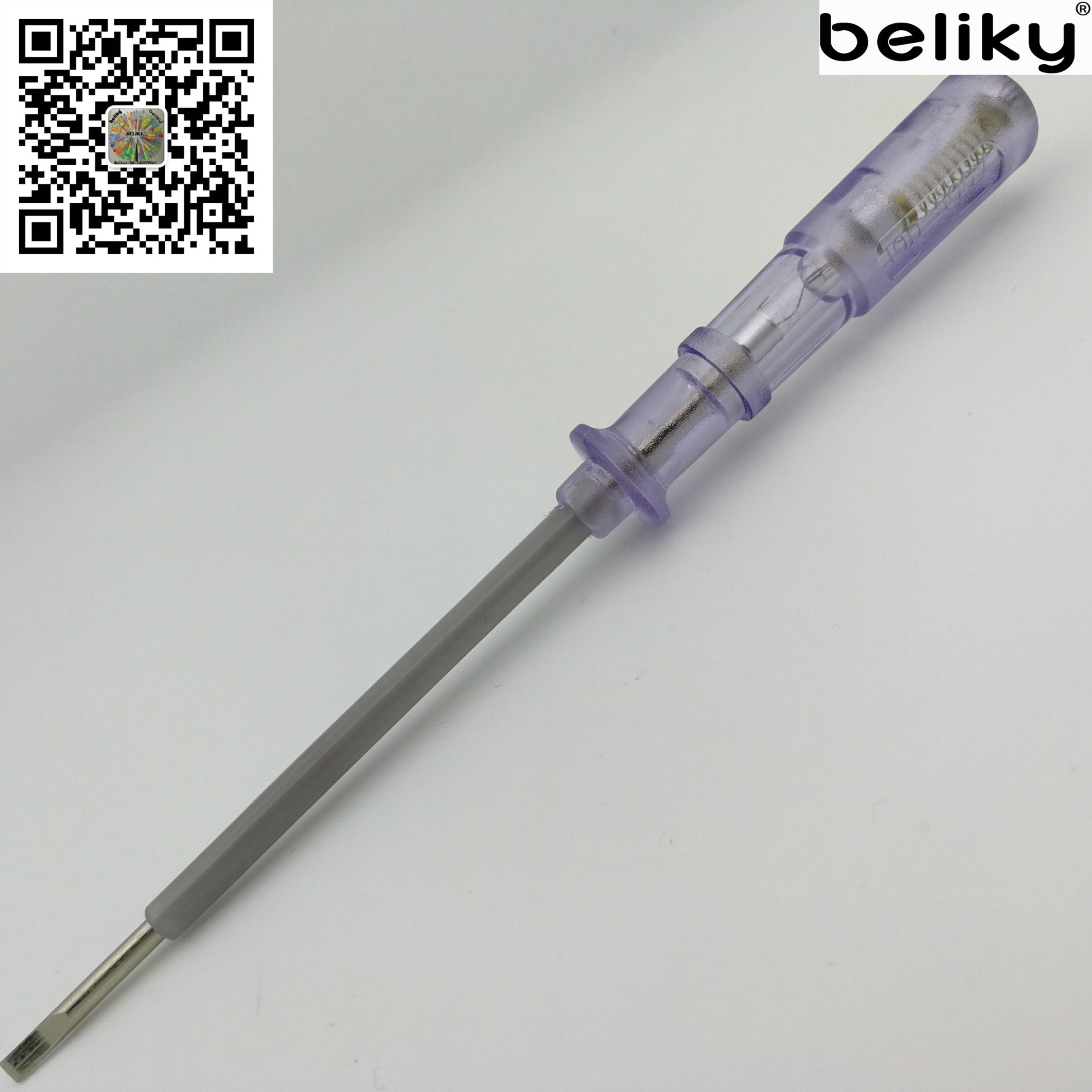 beliky17151A电笔测试螺丝刀特长灰包杆吊卡详情3