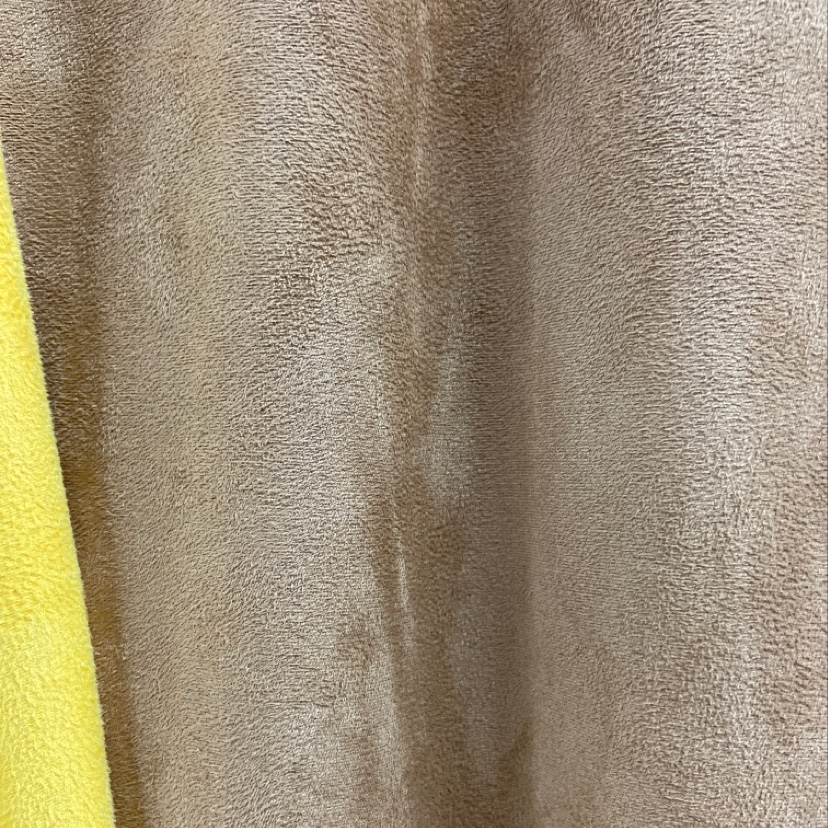 Light brown double-sided suede velvet fabric clothing, handicrafts, decorations, shoes and hats in multiple colors to choose from details Picture