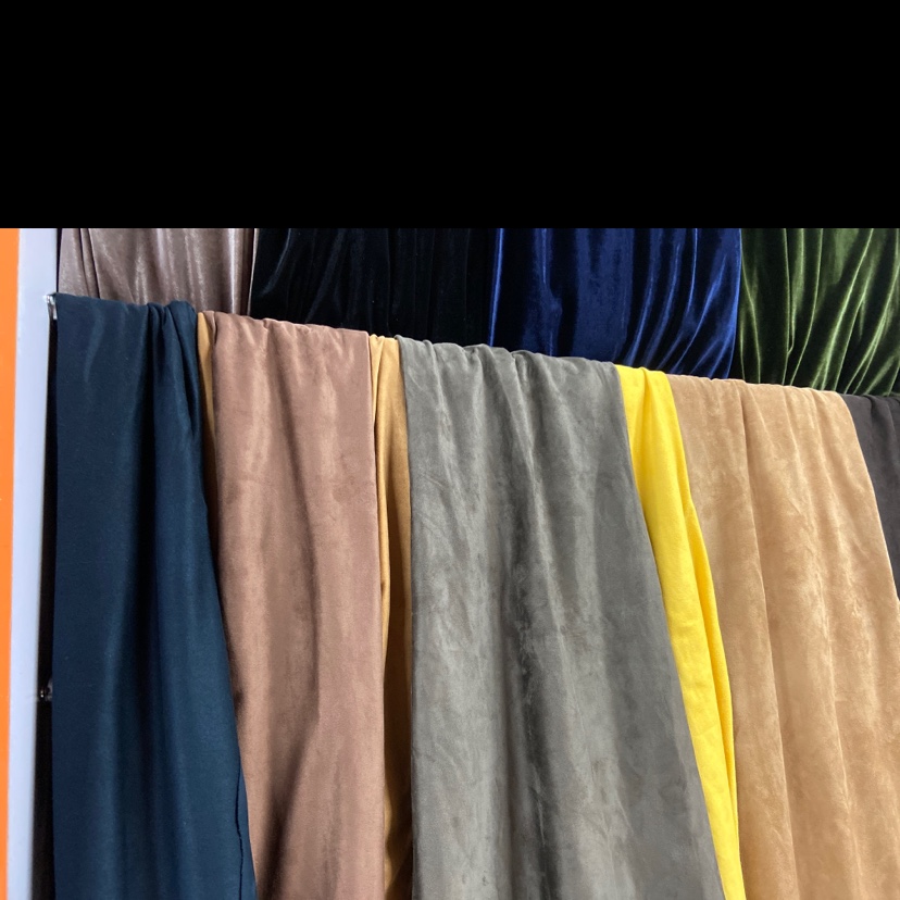 Black Double-Sided Suede Velvet Fabric Clothing Crafts Ornaments Shoes And Hats Multi-Color Optional details Picture